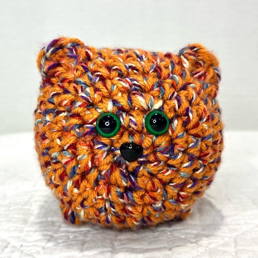 Handmade crochet cat loaf